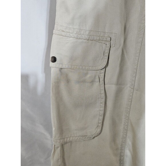 Quince Pants Cargo Women Vintage Wash Tencel Drawstring Shale Large - Picture 9 of 12